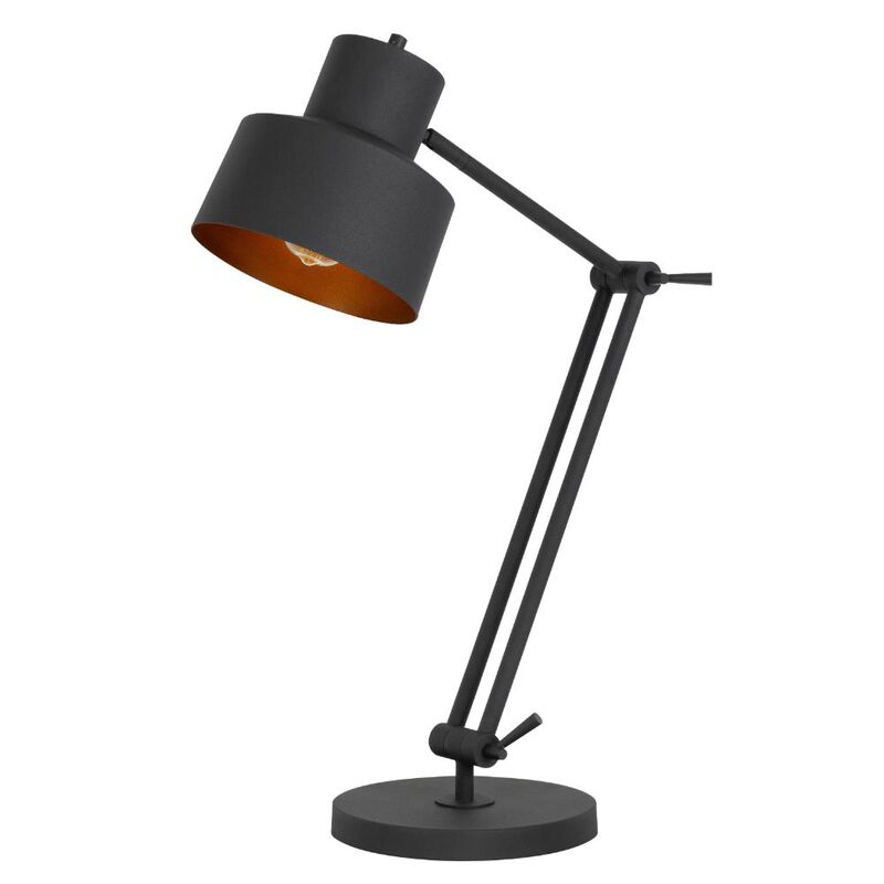 Hivvago 33" Black Metal Adjustable Desk Table Lamp