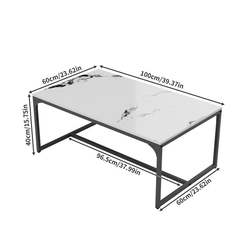 Rectangle Slate Coffee Table image number 5