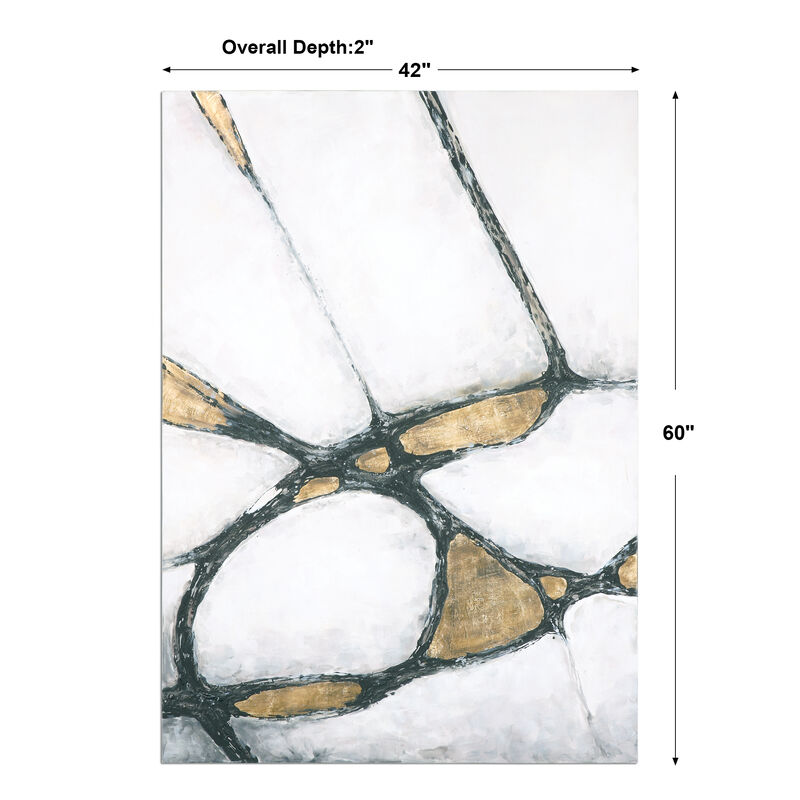 Abstract Art In Gold And Black