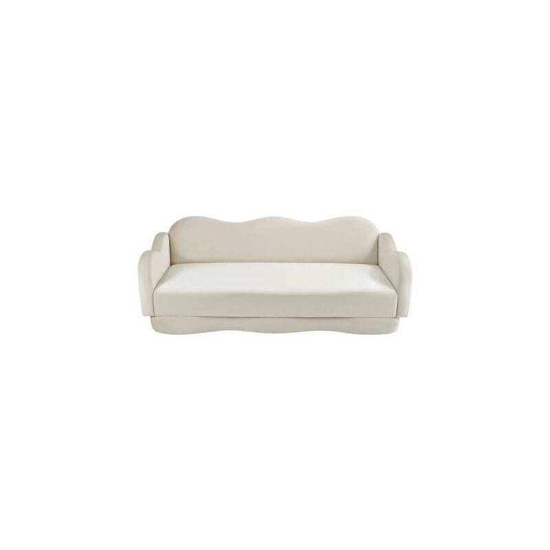 Meridian Furniture Bloom Cream Velvet Sofa