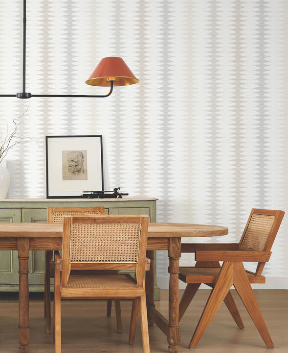 Woven Desert Sand & Fog Wallpaper (Set of 2)