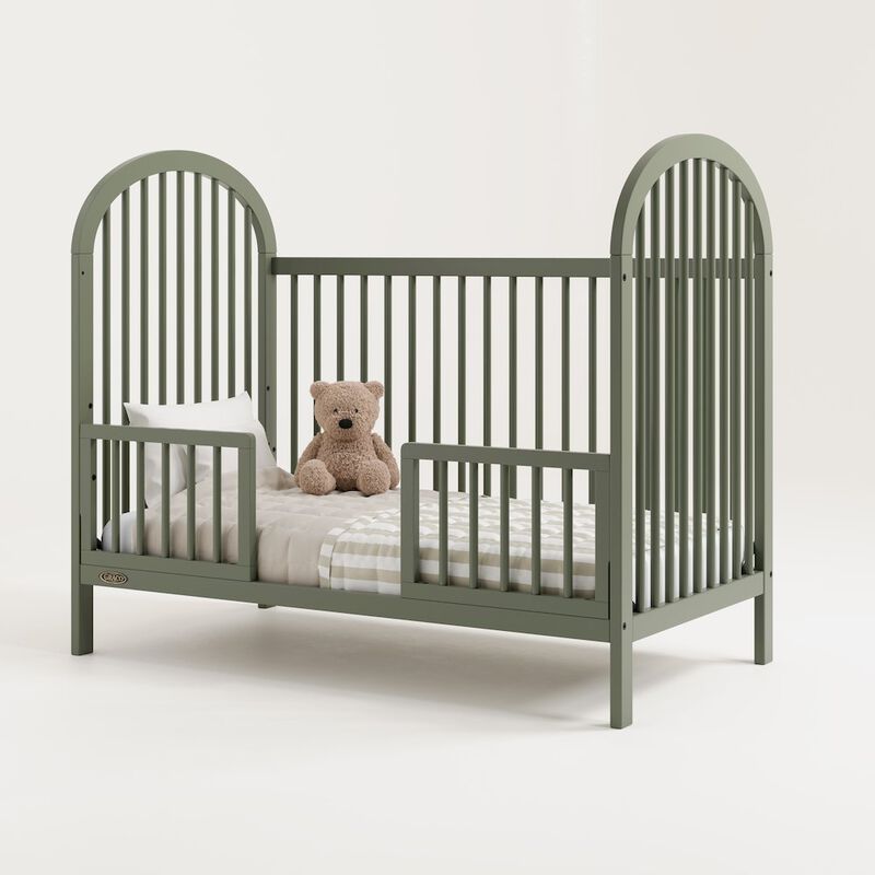 Graco Olivia 3-in-1 Convertible Crib (Olive) - GREENGUARD Gold Certified image number 4