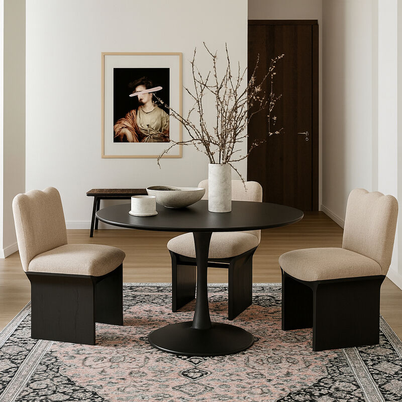 Meridian Furniture Tulip Black Dining Table image number 1