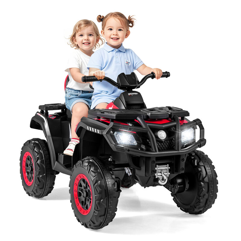 24V Two Seater Kids ATV Vehicle with 4 Motors Music and LED Light Features image number 7