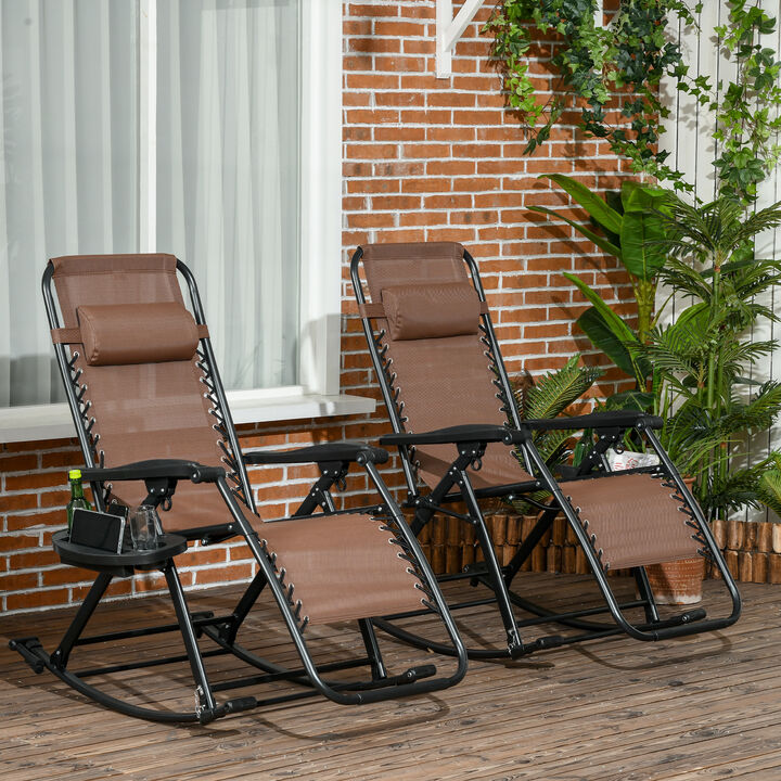 Hivvago 2-Pack Folding Zero Gravity Rockers