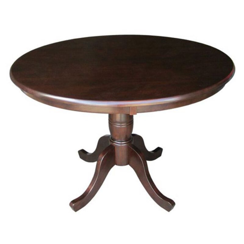 Solid Wood Round Dining Table for Kitchen or Breakfast Nook