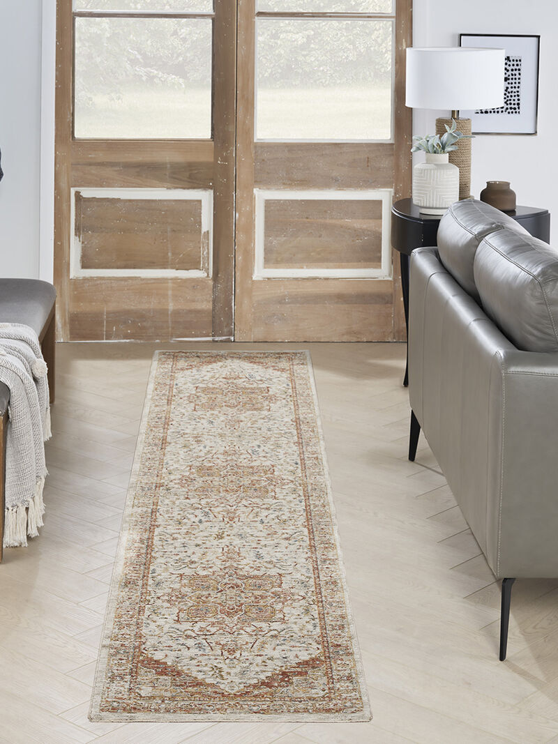 Sahar SHR06 Ivory/Rust 2'3" x 10'2" Rug image number 5