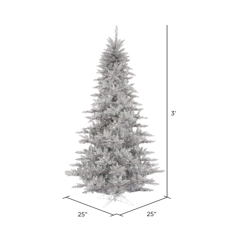 Tinsel Fir Artificial Christmas Tree, 234 Tips image number 2