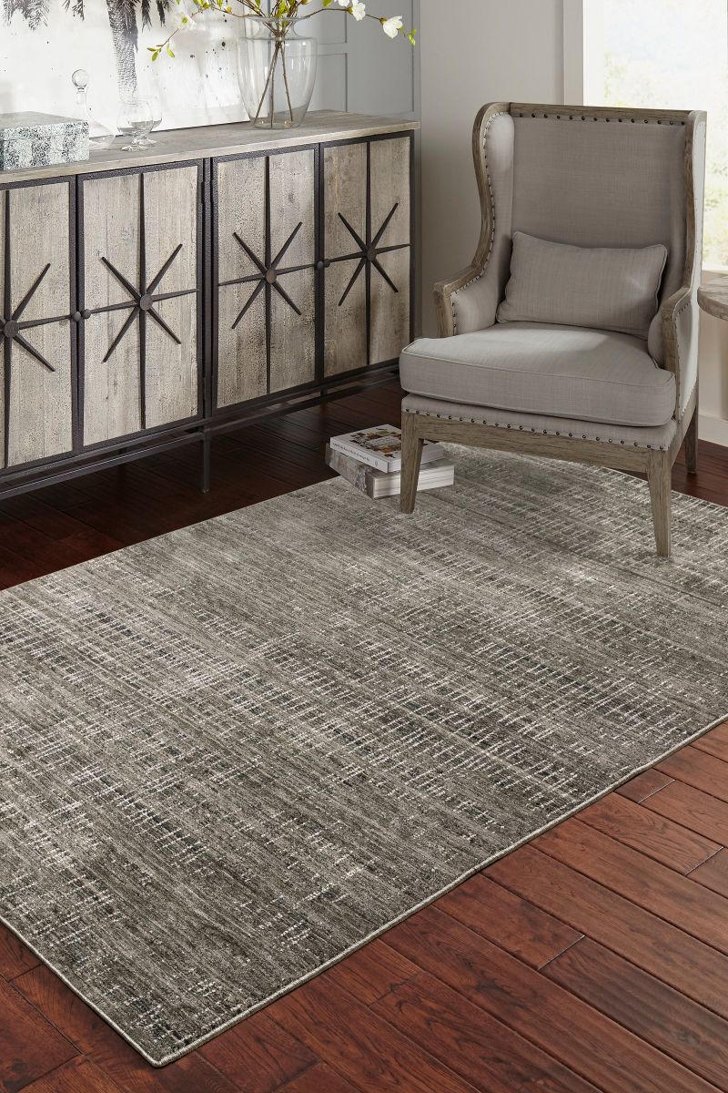 Nebulous 751D Charcoal 3'3" x 5' Rug image number 1