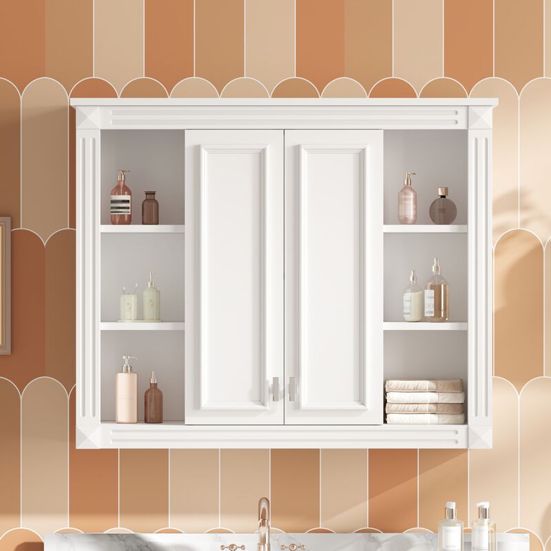 ELEMENT ACE Wall Mounted Medicine Cabinet with Adjustable Shelf for Organized Bathroom Storage image number 9