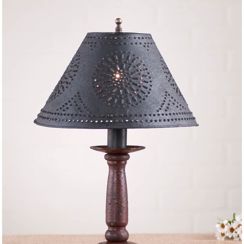 Butcher's Lamp In Americana Red With Shade image number 2