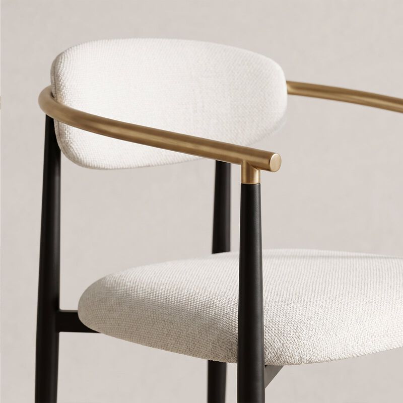 COLAMY MATRIX 19.5'' Upholstered Dining Chairs with Arms image number 4