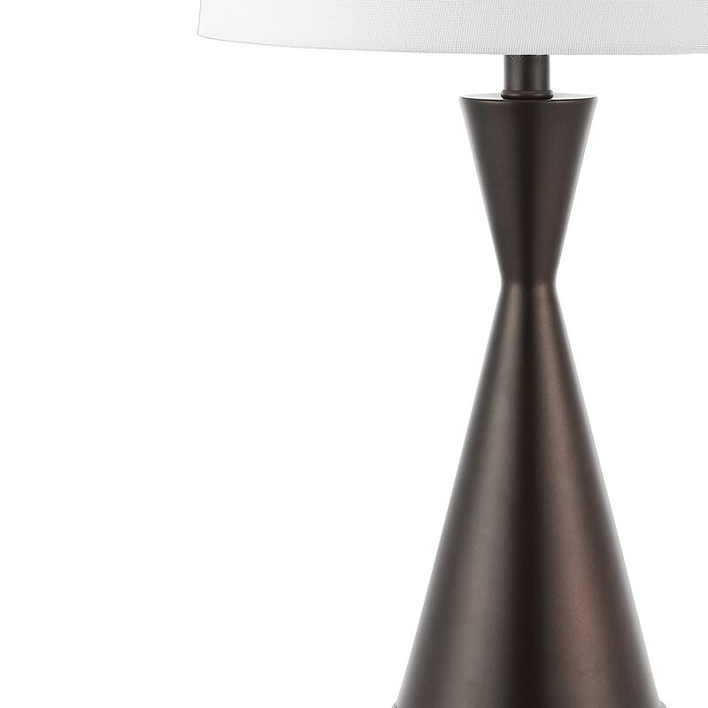 Colton Classic French Country Iron LED Table Lamp with USB Charging Port (Set of 2)