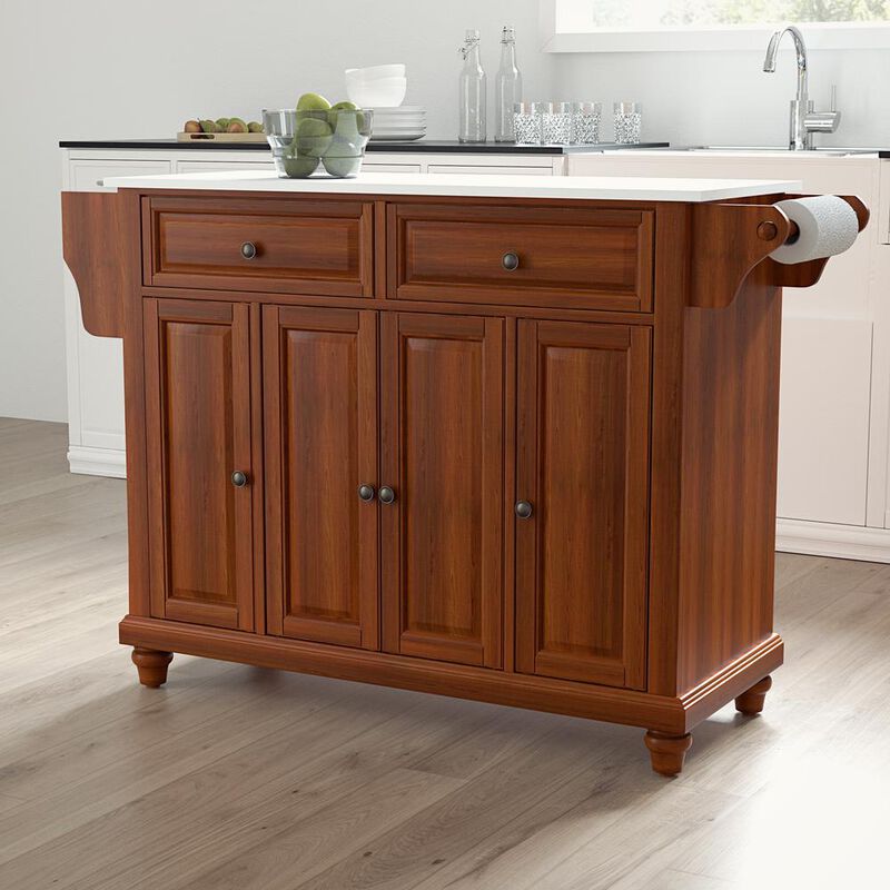 Crosley Furniture Cambridge Stone Top Full Size Kitchen Island/Cart