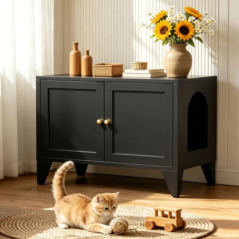Dwusuk Metal Cat Litter Box Enclosure image number 1