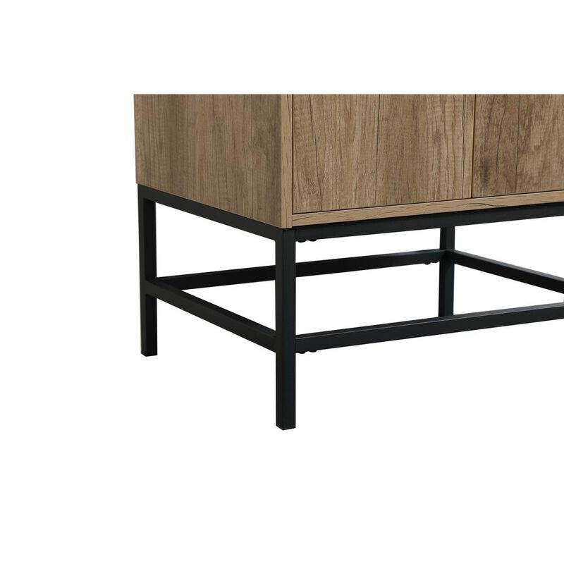 Elegant Kitchen and Bath 24 inch Single bathroom vanity in natural oak