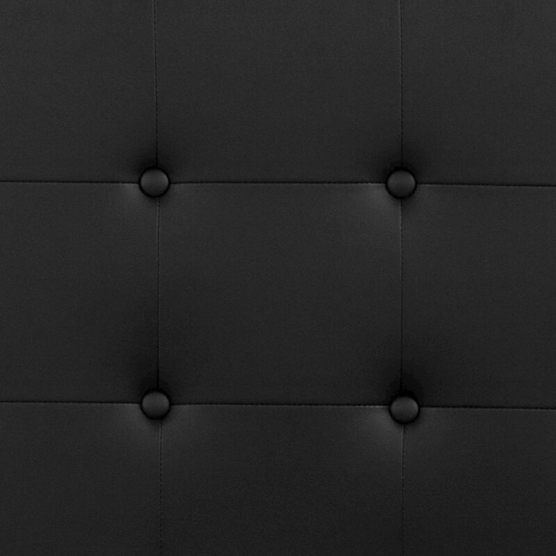 Flash Furniture Tufted Upholstered King Size Headboard in Black Vinyl image number 9