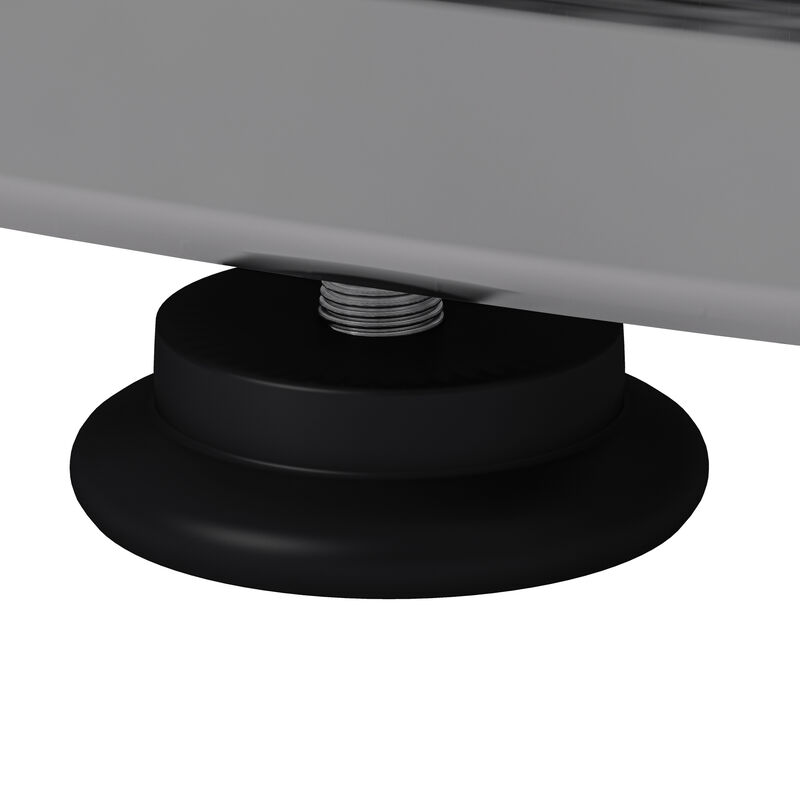 GOODSILO Modern Rectangle Tempered Glass Coffee Table with Sturdy Ring-Shaped Metal Frame Sleek Center Table for Living Room Bedroom Office Use image number 8