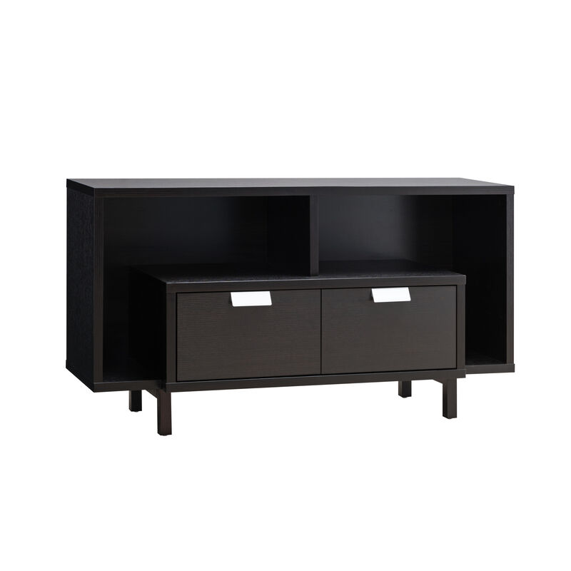 Red Cocoa 47.25"W U-Shaped Legs TV Stand with 2 Drawers