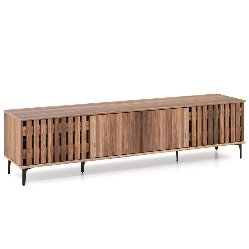 Mid Century Modern TV Stand with 4 Storage Cabinets for Living Room image number 0