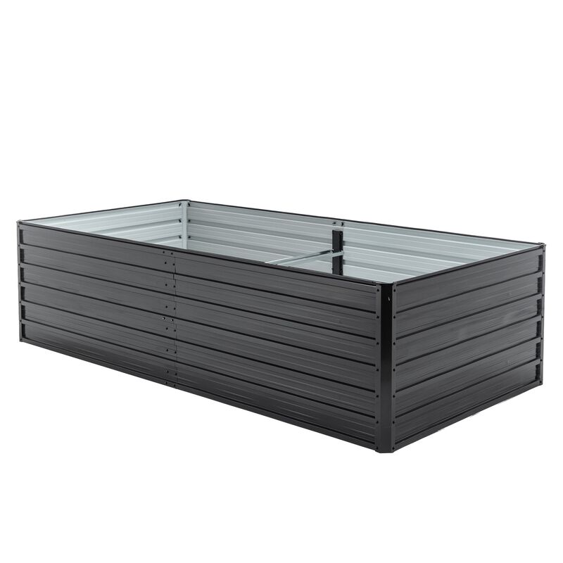 Mondawe 8x4x2 FT Metal Raised Garden Bed Kit