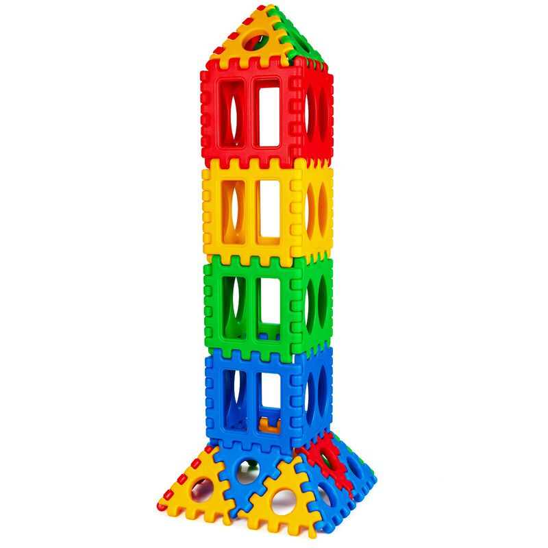 Educational Big Waffle Block Set for Kids &ndash; 32 Pieces-Multi image number 0