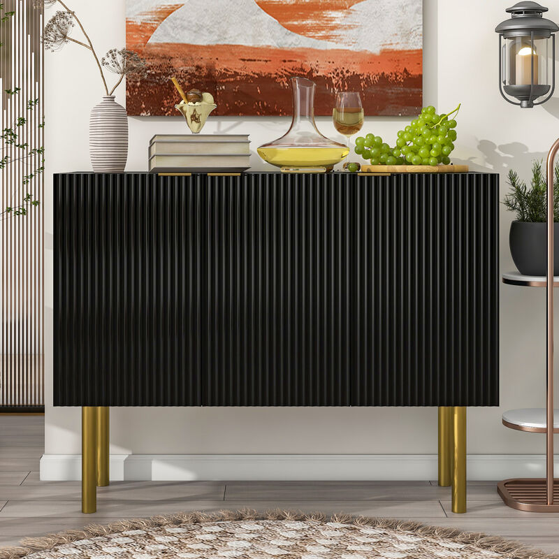 Streamdale Modern & Luxurious Sideboard with Metal Leg