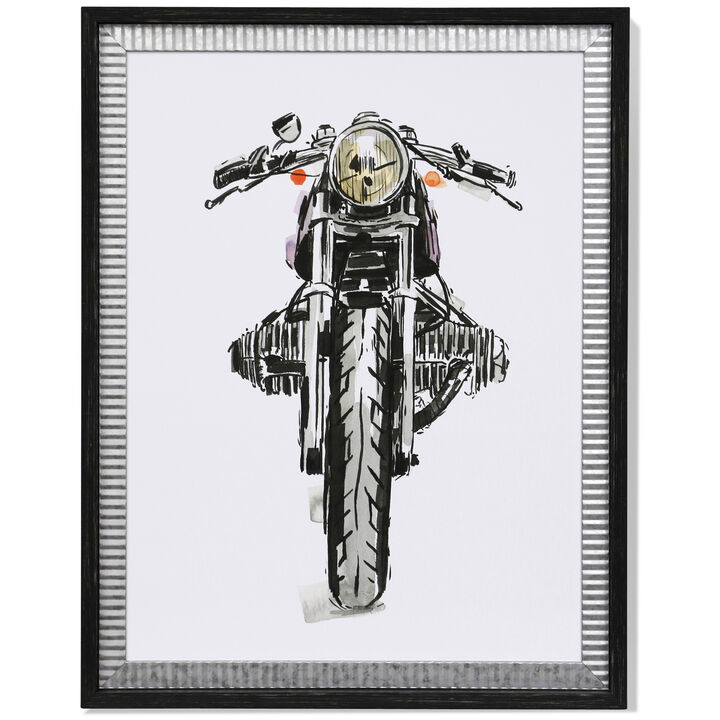 Motorcycles In Ink II Framed Print