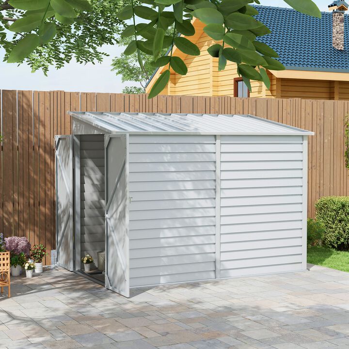 Hivvago 4.6x9 FT Outdoor Lean-To Storage Shed
