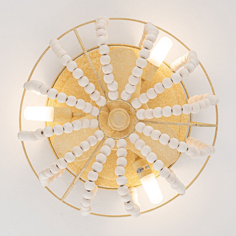 13" Bohemian 3-Light Flush Mount Ceiling Fan