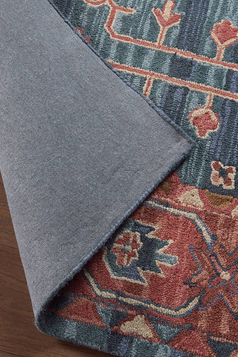 Cardamom Cinnabar Ombre Blue 9' x 12' Rug by Label J x Jaipur Living image number 5