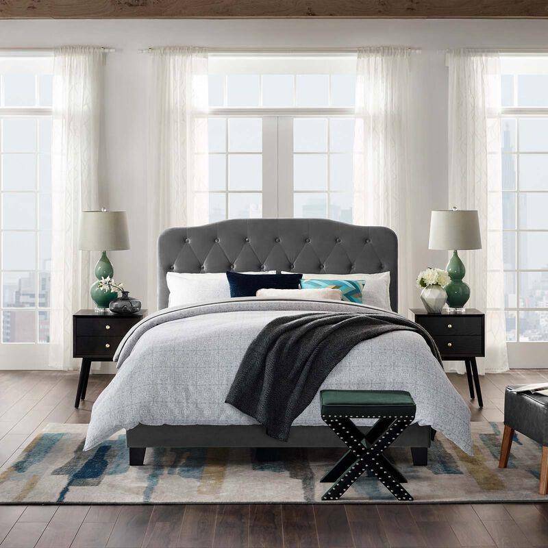 Modway - Amelia Queen Performance Velvet Bed image number 1