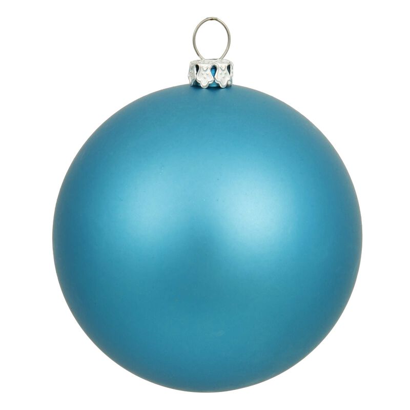 Vickerman 8" Turquoise Matte Ball Ornament image number 0