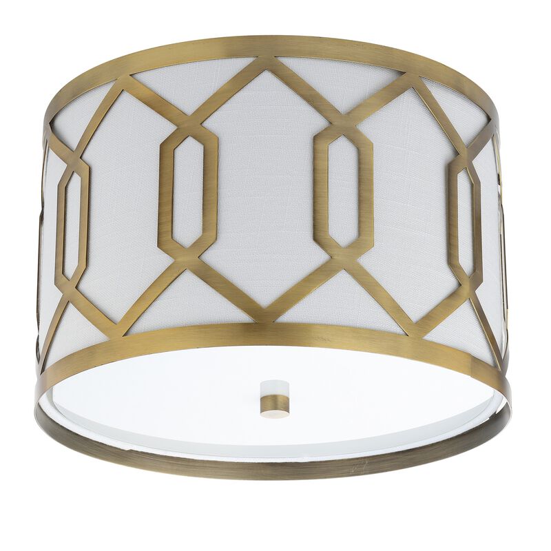 Hex Metal LED Flush Mount