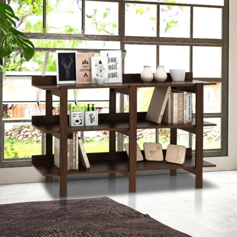 Console Table with 3-tier Open Shelf for Front Hall