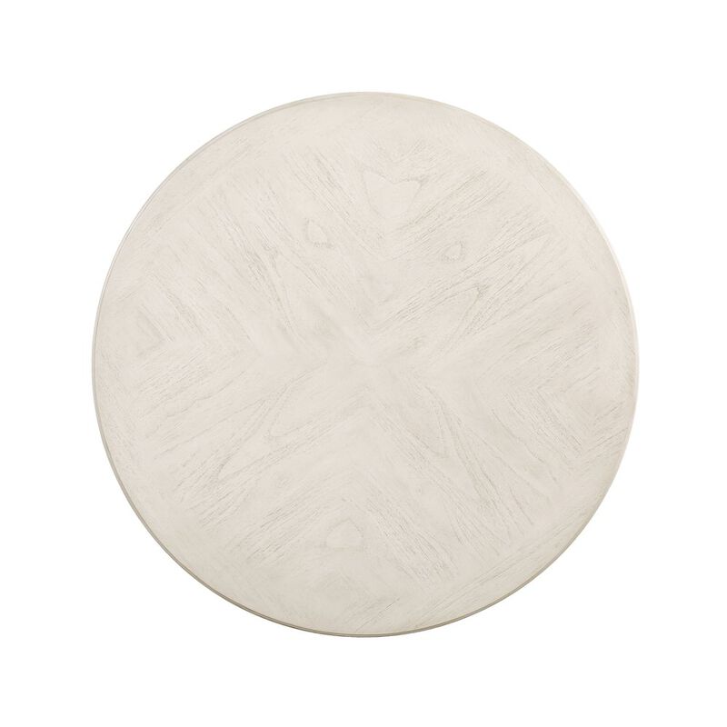 New Classic Furniture Amy 5-Piece Wood Round Dining Set, Bisque