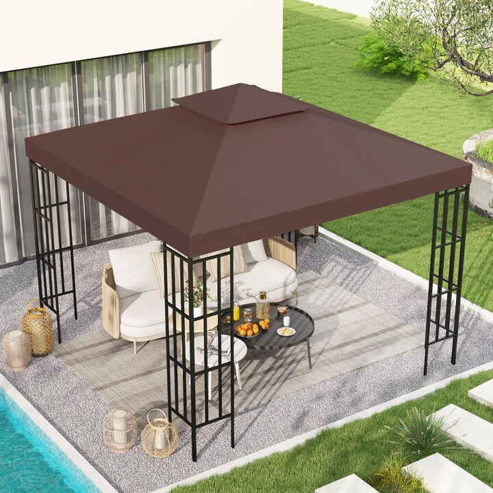 Hivvago 9.84' x 9.84' Gazebo Replacement Canopy Top Only