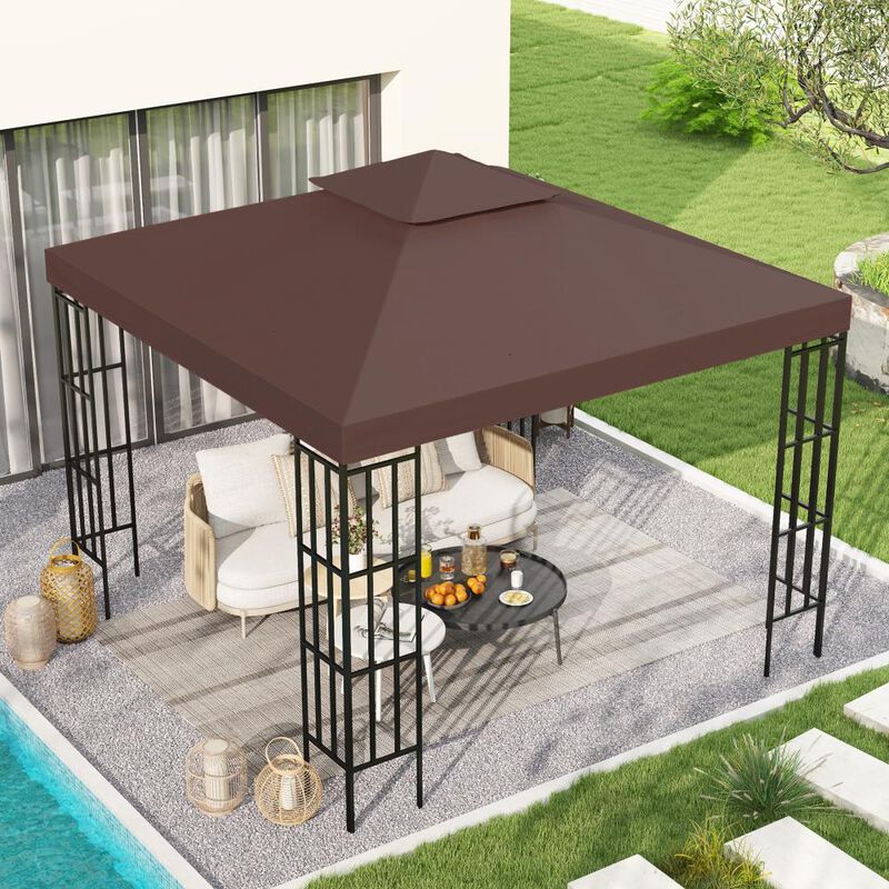 Hivvago 9.84' x 9.84' Gazebo Replacement Canopy Top Only image number 1
