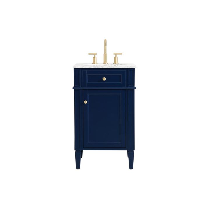 Elegant Kitchen and Bath 21 inch Single bathroom vanity in blue