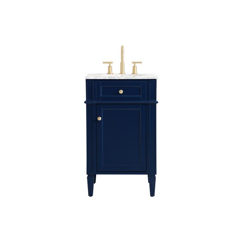 Elegant Kitchen and Bath 21 inch Single bathroom vanity in blue