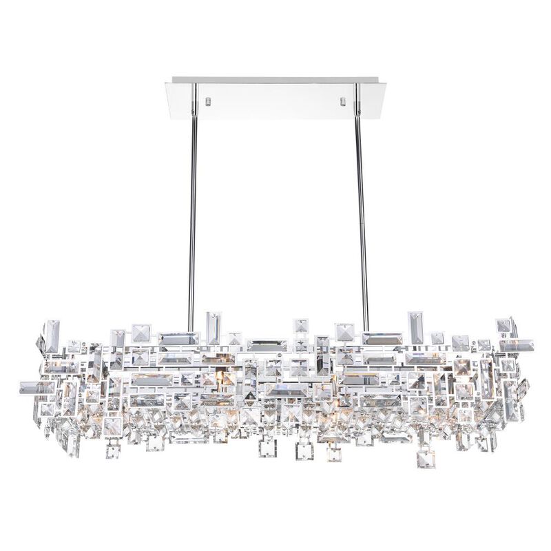Arley 12 Light Island Chandelier With Chrome Finish