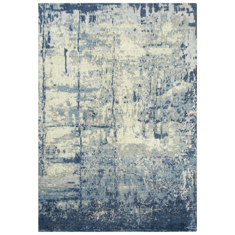 Hybrid Cut Pile Wool/ Tencel Rug, 9' x 12'