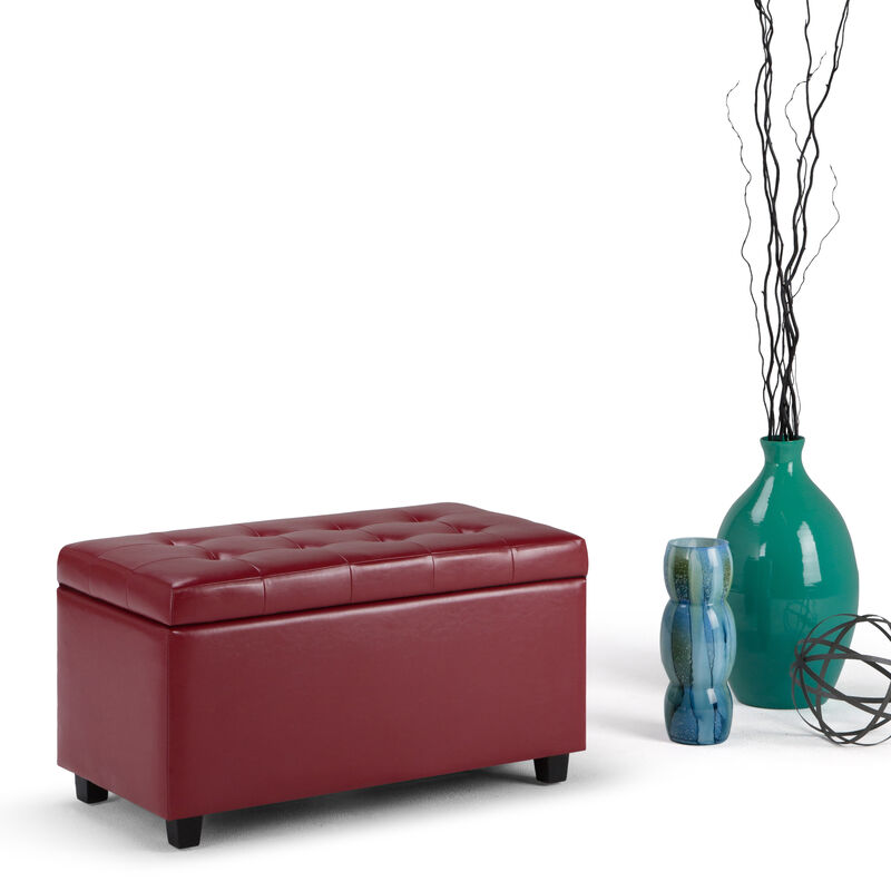 Simpli Home Cosmopolitan Storage Ottoman image number 1