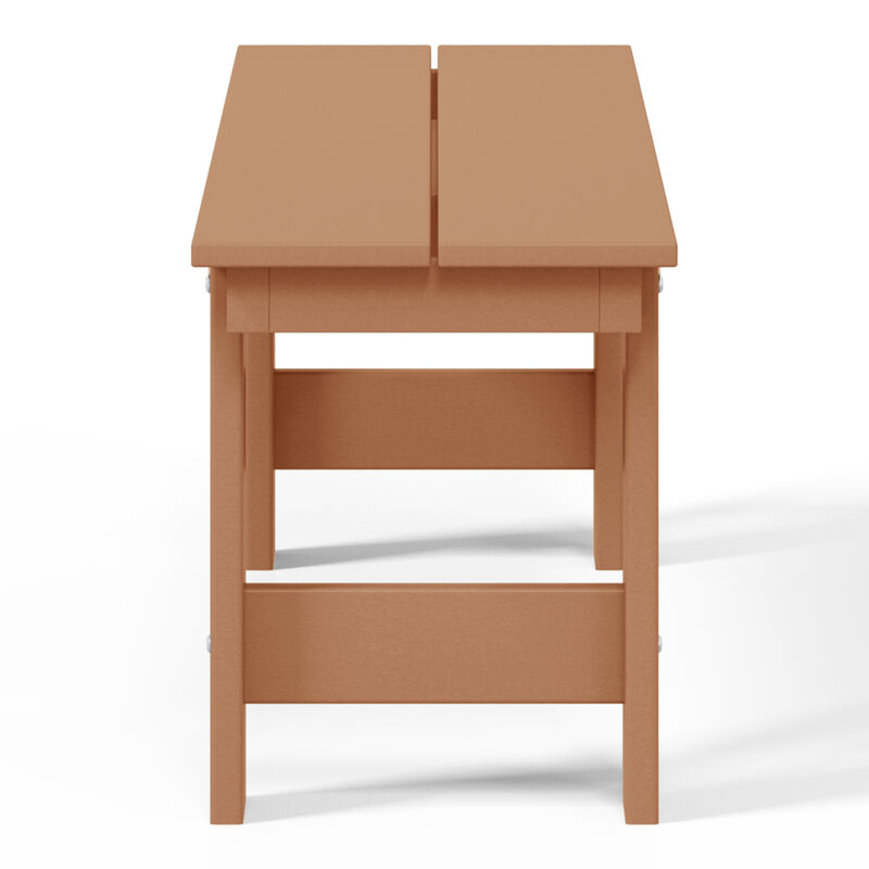 WestinTrends Outdoor HDPE 48" Modern Backless Patio Bench