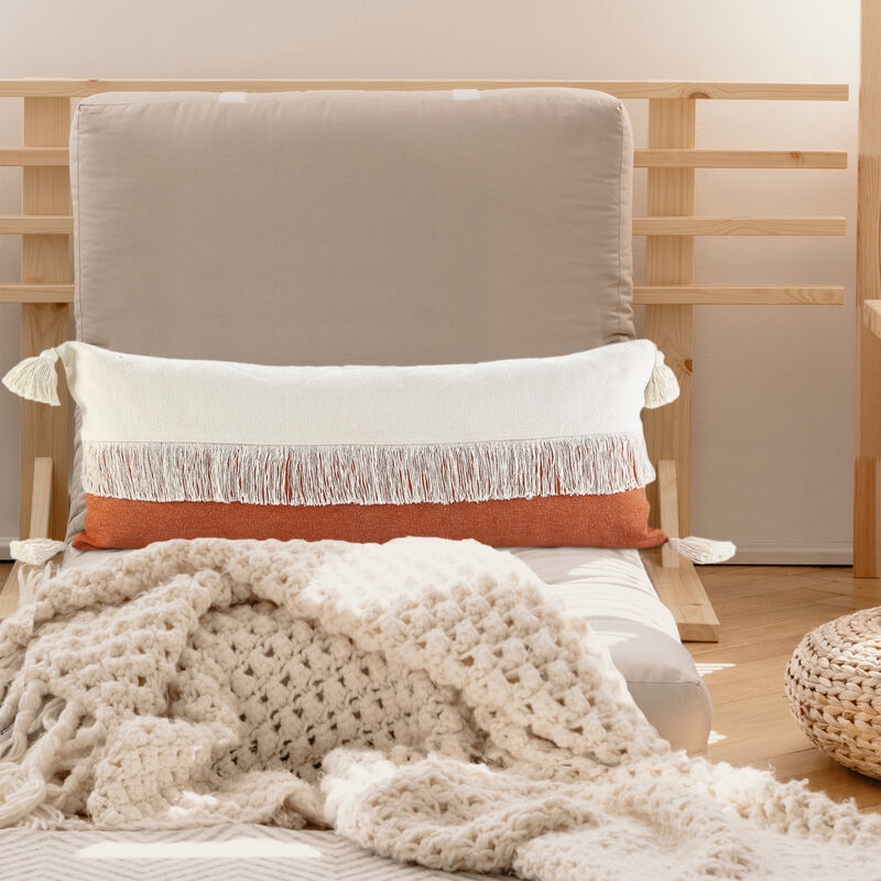 Breathable Cotton Pillow with Zipper – Cozy Throw Cushion for Living Room