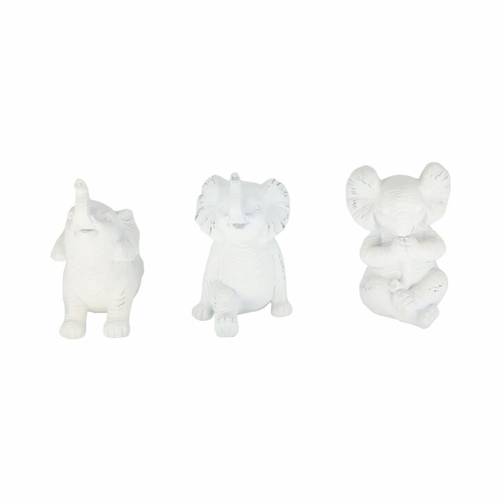 Resin Stone Elephant Figurines