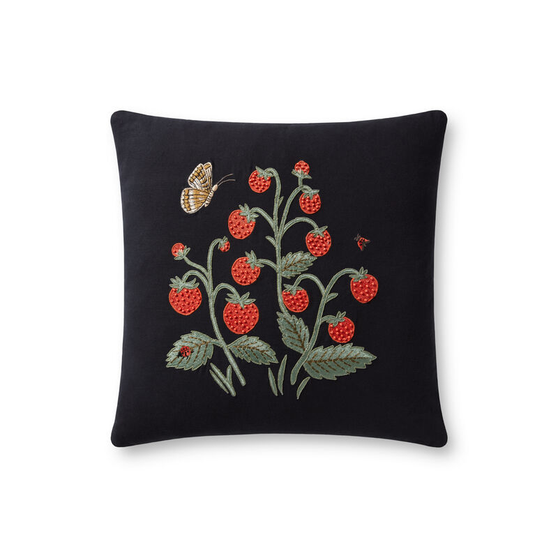 PRP0021 Strawberries Pillow Collection by Rifle Paper Co. × Loloi