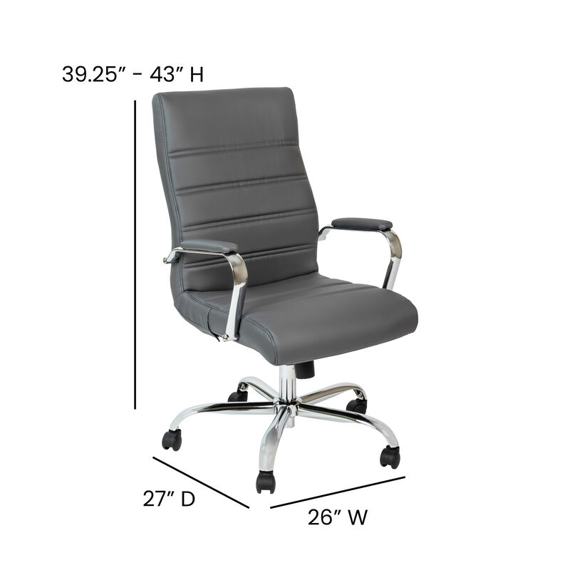 Flash Furniture  High Back  Leather Executive Swivel Chair image number 4