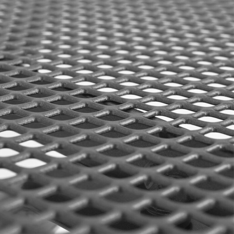 vidaXL Garden Table 35.4"x35.4"x28.3" Steel Mesh