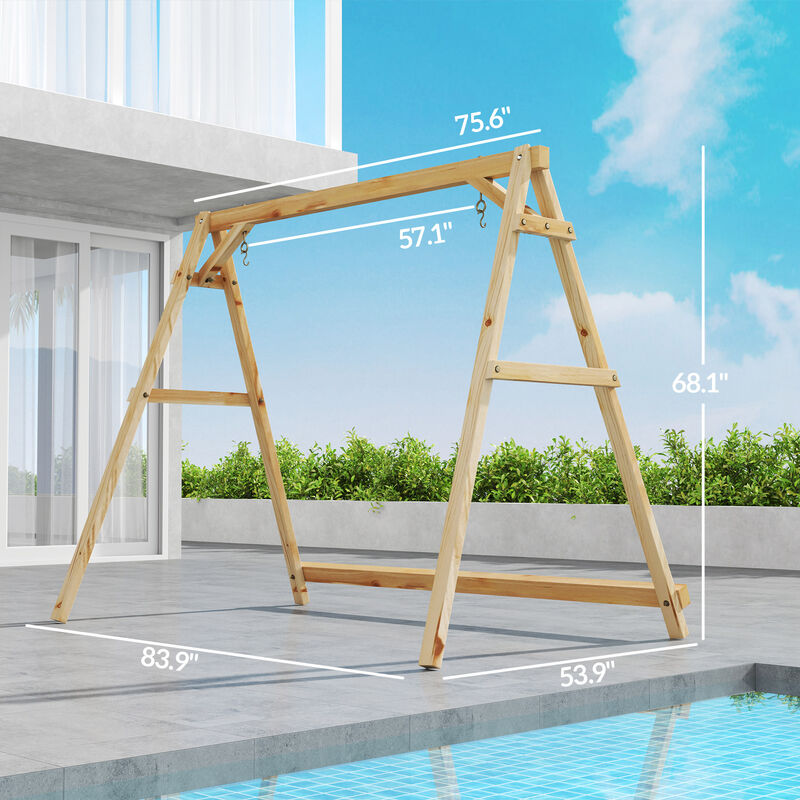 Hivvago Heavy Duty Porch Swing Frame &ndash; 770 lb Capacity image number 2